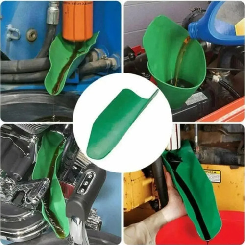 Reusable flexible oil - flexible, drain