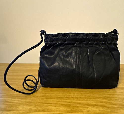 Vintage 1980s black leather - vintage,