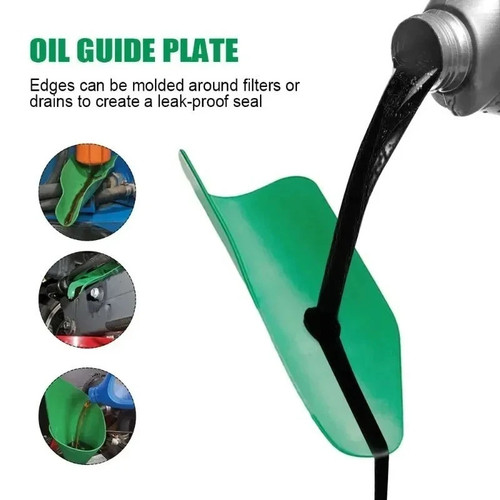 Reusable flexible oil - flexible, drain